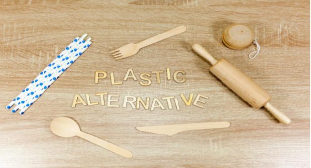 image showing sustainable alternatives to single use plastic 
